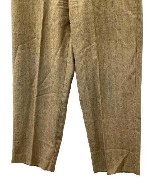 MACPHEE（マカフィー）MACPHEE (マカフィー) ウールサキソニー テーパードパンツ ベージュ サイズ:36の古着・服飾アイテム