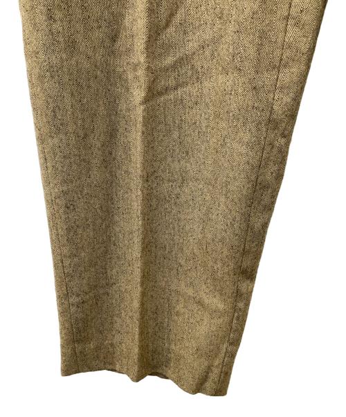 MACPHEE（マカフィー）MACPHEE (マカフィー) ウールサキソニー テーパードパンツ ベージュ サイズ:36の古着・服飾アイテム