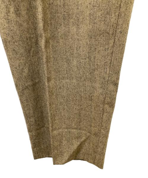 MACPHEE（マカフィー）MACPHEE (マカフィー) ウールサキソニー テーパードパンツ ベージュ サイズ:36の古着・服飾アイテム