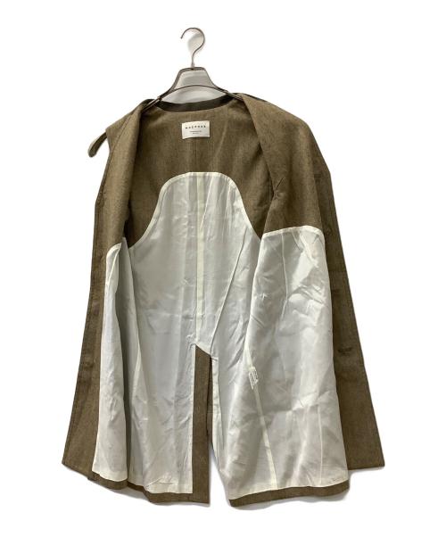 MACPHEE（マカフィー）MACPHEE (マカフィー) ウールサキソニー ロングジレ ベージュ サイズ:36の古着・服飾アイテム