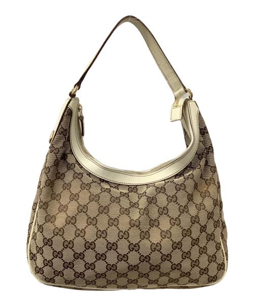 GUCCI（グッチ）GUCCI (グッチ) GG ショルダーバッグ ベージュの古着・服飾アイテム