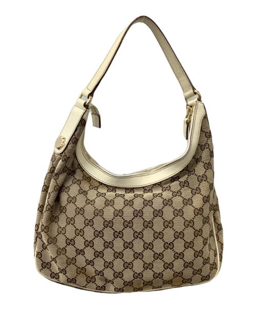 GUCCI（グッチ）GUCCI (グッチ) GG ショルダーバッグ ベージュの古着・服飾アイテム