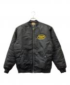 VANSONバンソン）の古着「MA-1ジャケット」｜ブラック