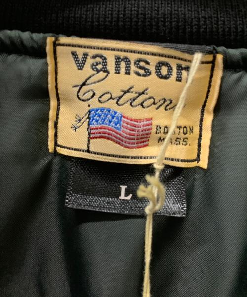 VANSON（バンソン）VANSON (バンソン) MA-1ジャケット ブラック サイズ:Lの古着・服飾アイテム