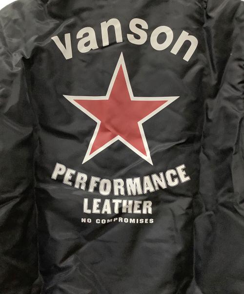 VANSON（バンソン）VANSON (バンソン) MA-1ジャケット ブラック サイズ:Lの古着・服飾アイテム