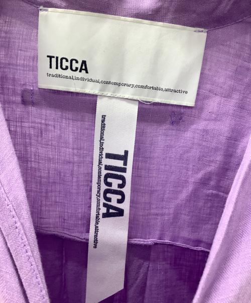 ticca（ティッカ）ticca (ティッカ) 半袖ワンピース パープル サイズ:Fの古着・服飾アイテム