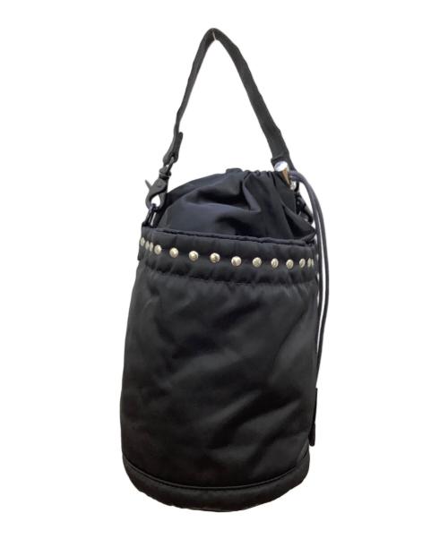 MACKINTOSH（マッキントッシュ）MACKINTOSH (マッキントッシュ) PORTER (ポーター) STUDS BUCKET BAG MINI ブラックの古着・服飾アイテム