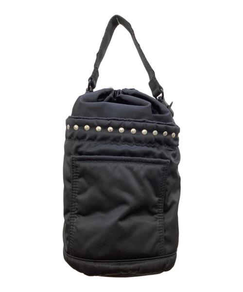 MACKINTOSH（マッキントッシュ）MACKINTOSH (マッキントッシュ) PORTER (ポーター) STUDS BUCKET BAG MINI ブラックの古着・服飾アイテム