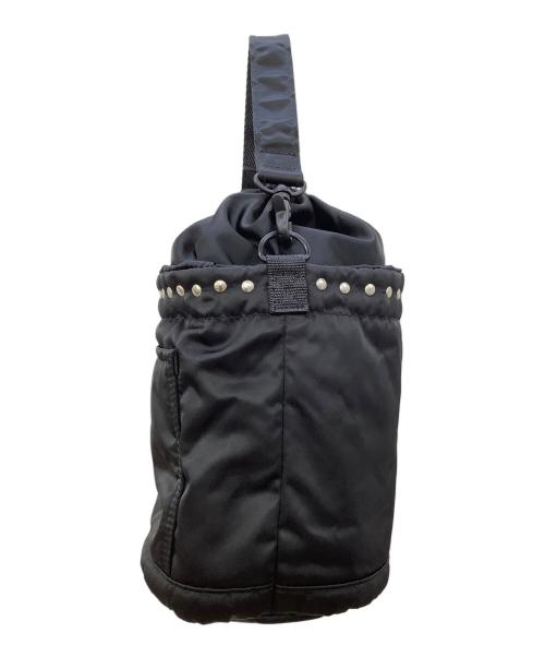 MACKINTOSH（マッキントッシュ）MACKINTOSH (マッキントッシュ) PORTER (ポーター) STUDS BUCKET BAG MINI ブラックの古着・服飾アイテム