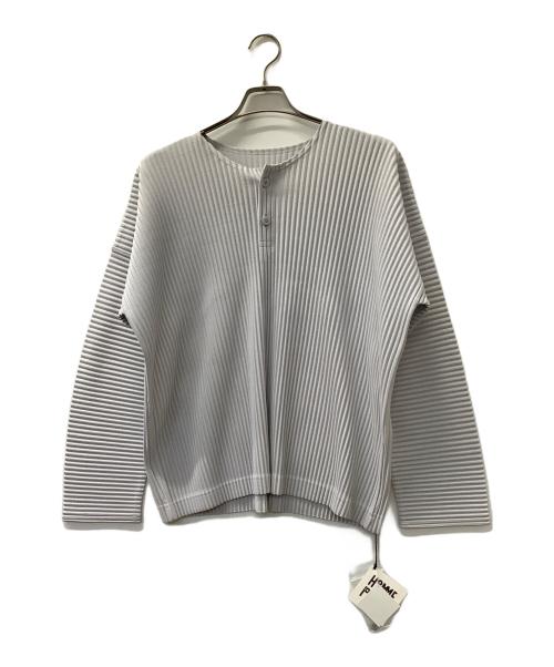 ISSEY MIYAKE（イッセイミヤケ）ISSEY MIYAKE (イッセイミヤケ) 薄手ニット ライトグレー サイズ:2の古着・服飾アイテム