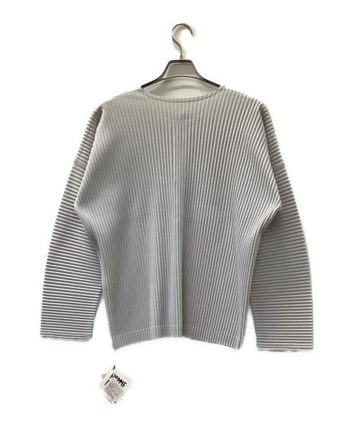 ISSEY MIYAKE（イッセイミヤケ）ISSEY MIYAKE (イッセイミヤケ) 薄手ニット ライトグレー サイズ:2の古着・服飾アイテム