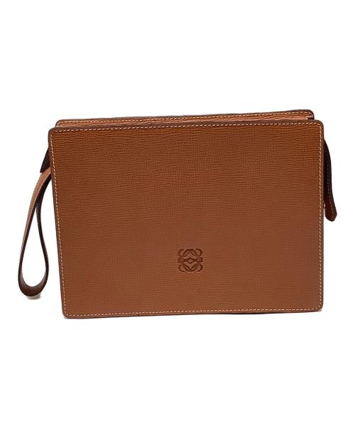 LOEWE（ロエベ）LOEWE (ロエベ) クラッチバッグ ブラウンの古着・服飾アイテム