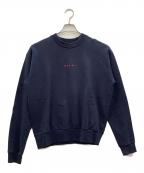 MARNIマルニ）の古着「コットンクルーネックコンパクトロゴスウェット」｜ネイビー