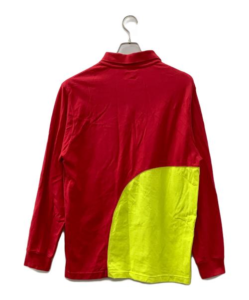 SUPREME（シュプリーム）SUPREME (シュプリーム) ポロシャツ レッド×ライムグリーン サイズ:Lの古着・服飾アイテム