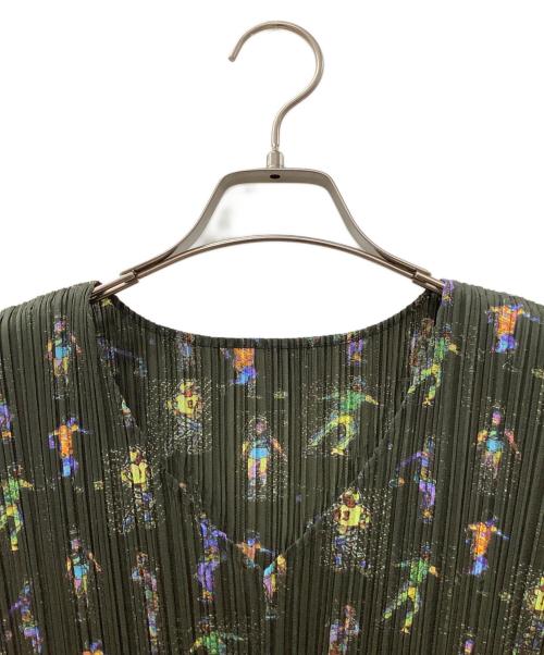 PLEATS PLEASE（プリーツプリーズ）PLEATS PLEASE (プリーツプリーズ) タンクトップ グリーン サイズ:3の古着・服飾アイテム