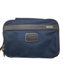 TUMI（トゥミ）の古着「ALPHAⅡ クラッチバッグ」｜ネイビー×ブラック