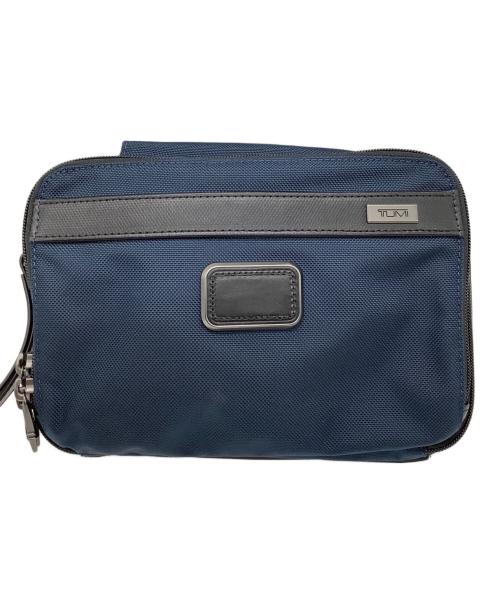 TUMI（トゥミ）TUMI (トゥミ) ALPHAⅡ クラッチバッグ ネイビー×ブラックの古着・服飾アイテム