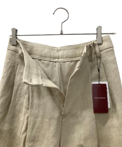 URBAN RESEARCH（アーバンリサーチ）URBAN RESEARCH (アーバンリサーチ) オックスリネンストレートパンツ ベージュ サイズ:36 未使用品の古着・服飾アイテム