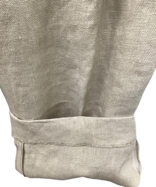 URBAN RESEARCH（アーバンリサーチ）URBAN RESEARCH (アーバンリサーチ) オックスリネンストレートパンツ ベージュ サイズ:36 未使用品の古着・服飾アイテム