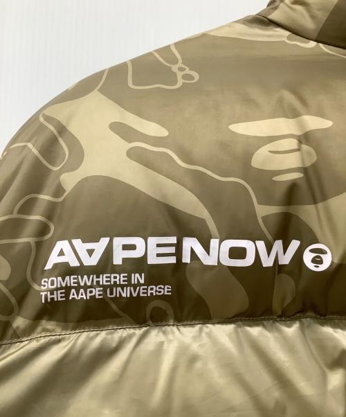 Aape BY A BATHING APE（エーエイプ バイ アベイシングエイプ）Aape BY A BATHING APE (エーエイプ バイ アベイシングエイプ) ダウンジャケット ベージュ サイズ:XLの古着・服飾アイテム