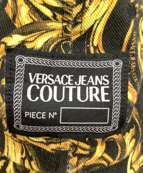 VERSACE JEANS COUTURE（ヴェルサーチ ジーンズクチュール）VERSACE JEANS COUTURE (ヴェルサーチ ジーンズクチュール) キャップ ブラック×イエロー サイズ:-の古着・服飾アイテム