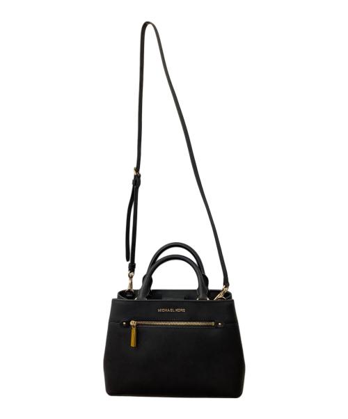 MICHAEL KORS（マイケルコース）MICHAEL KORS (マイケルコース) 2WAYショルダーバッグ ブラックの古着・服飾アイテム