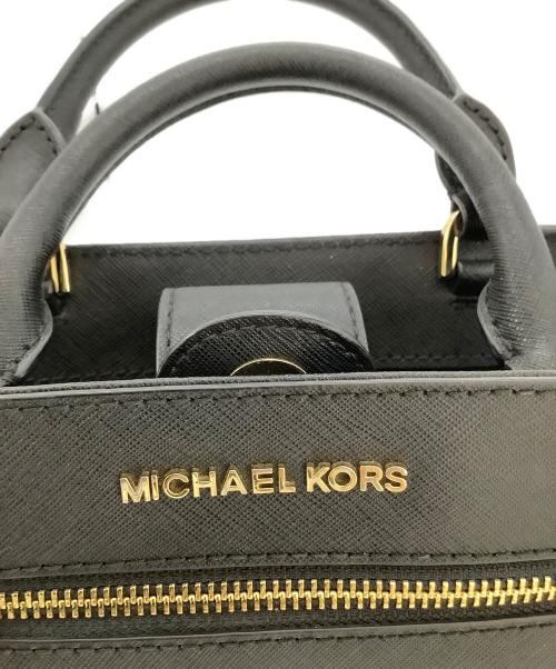 MICHAEL KORS（マイケルコース）MICHAEL KORS (マイケルコース) 2WAYショルダーバッグ ブラックの古着・服飾アイテム