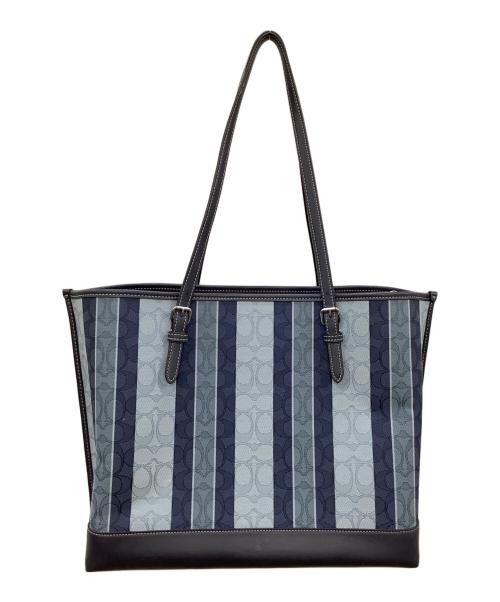 COACH（コーチ）COACH (コーチ) トートバッグ ブルー×ネイビーの古着・服飾アイテム