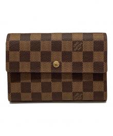 LOUIS VUITTON（ルイ ヴィトン）の古着「ダミエポルトトレゾール エテュイパピエ」｜ブラウン