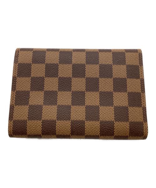 LOUIS VUITTON（ルイ ヴィトン）LOUIS VUITTON (ルイ ヴィトン) ダミエポルトトレゾール エテュイパピエ ブラウンの古着・服飾アイテム
