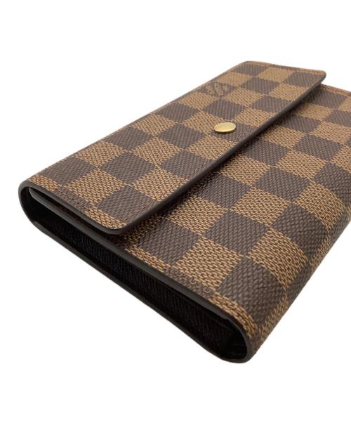 LOUIS VUITTON（ルイ ヴィトン）LOUIS VUITTON (ルイ ヴィトン) ダミエポルトトレゾール エテュイパピエ ブラウンの古着・服飾アイテム