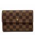 LOUIS VUITTON（ルイ ヴィトン）の古着「ダミエポルトトレゾール エテュイパピエ」｜ブラウン