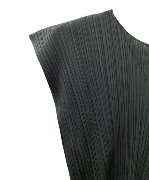 PLEATS PLEASE（プリーツプリーズ）PLEATS PLEASE (プリーツプリーズ) ノースリーブワンピース ダークグレー サイズ:3の古着・服飾アイテム