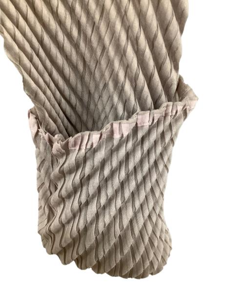 ISSEY MIYAKE（イッセイミヤケ）ISSEY MIYAKE (イッセイミヤケ) 長袖カットソー ピンク×グレー サイズ:2の古着・服飾アイテム