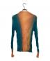 ISSEY MIYAKE (イッセイミヤケ) ハイネック Light Leak Chiffon Twist Top ピンク×ライトブルー サイズ:2：30000円