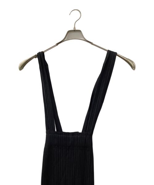 PLEATS PLEASE（プリーツプリーズ）PLEATS PLEASE (プリーツプリーズ) サスペンダースカート ブラック サイズ:3の古着・服飾アイテム