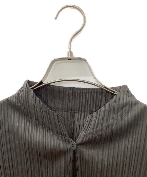 PLEATS PLEASE（プリーツプリーズ）PLEATS PLEASE (プリーツプリーズ) 長袖ワンピース グレー サイズ:3の古着・服飾アイテム