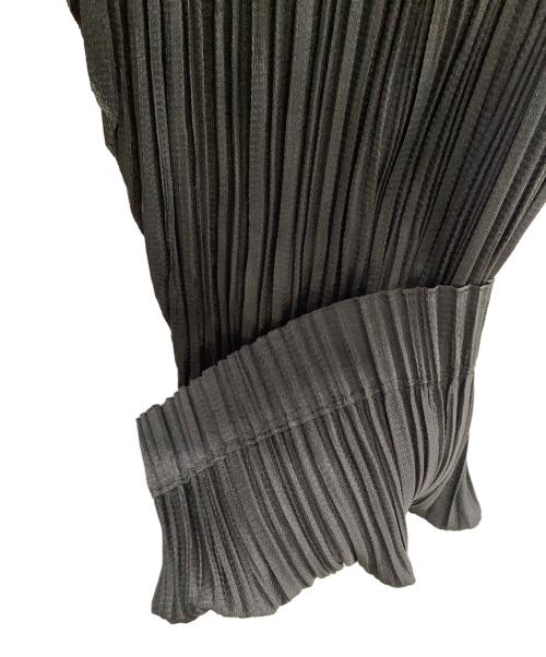PLEATS PLEASE（プリーツプリーズ）PLEATS PLEASE (プリーツプリーズ) 長袖ワンピース グレー サイズ:3の古着・服飾アイテム