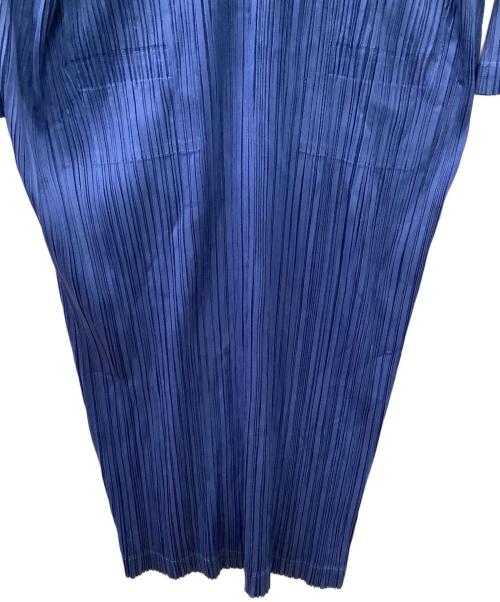 PLEATS PLEASE（プリーツプリーズ）PLEATS PLEASE (プリーツプリーズ) 長袖ワンピース ブルー サイズ:3の古着・服飾アイテム