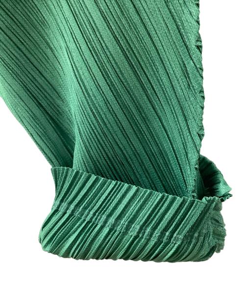 PLEATS PLEASE（プリーツプリーズ）PLEATS PLEASE (プリーツプリーズ) プリーツコクーンパンツ グリーン サイズ:4の古着・服飾アイテム