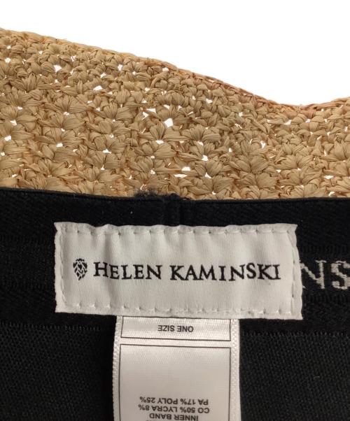 HELEN KAMINSKI（ヘレンカミンスキー）HELEN KAMINSKI (ヘレンカミンスキー) ROCHELLE ブラック×ナチュラル サイズ:OS 未使用品の古着・服飾アイテム