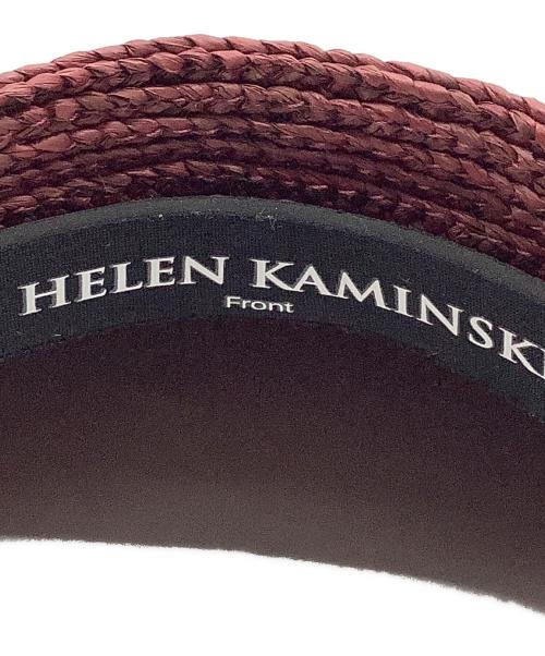 HELEN KAMINSKI（ヘレンカミンスキー）HELEN KAMINSKI (ヘレンカミンスキー) VEDRA ダークレッド サイズ:OS 未使用品の古着・服飾アイテム