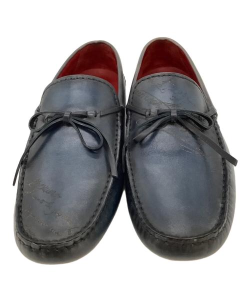 Berluti（ベルルッティ）Berluti (ベルルッティ) ドライビングシューズ ネイビー サイズ:9の古着・服飾アイテム
