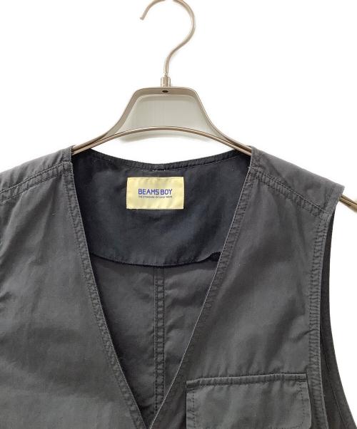 BEAMS BOY（ビームスボーイ）BEAMS BOY (ビームスボーイ) ベスト ブラック サイズ:Freeの古着・服飾アイテム