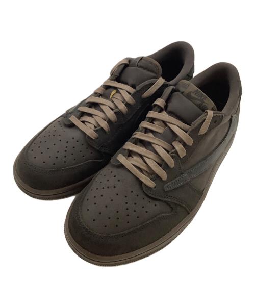 NIKE（ナイキ）NIKE (ナイキ) Travis Scott (トラヴィススコット) AIR JORDAN 1 LOW(エアジョーダン1） ブラウン サイズ:US9.5の古着・服飾アイテム