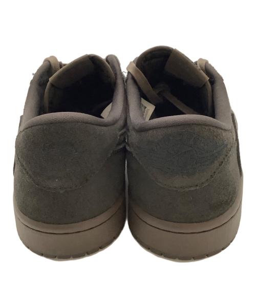 NIKE（ナイキ）NIKE (ナイキ) Travis Scott (トラヴィススコット) AIR JORDAN 1 LOW(エアジョーダン1） ブラウン サイズ:US9.5の古着・服飾アイテム