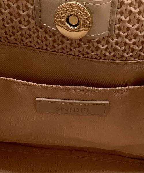 Snidel（スナイデル）Snidel (スナイデル) フリルロゴバンブーバッグ ピンクの古着・服飾アイテム