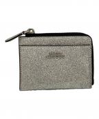 MARC JACOBSマークジェイコブス）の古着「コーテッド グリッター トップジップウォレット」｜シルバー