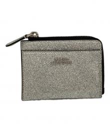 MARC JACOBS（マークジェイコブス）の古着「コーテッド グリッター トップジップウォレット」｜シルバー