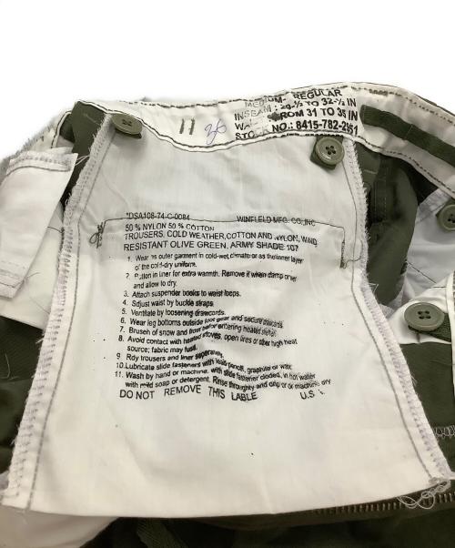 US ARMY（ユーエスアーミー）US ARMY (ユーエスアーミー) M-65 FIELD PANTS オリーブ サイズ:Mの古着・服飾アイテム